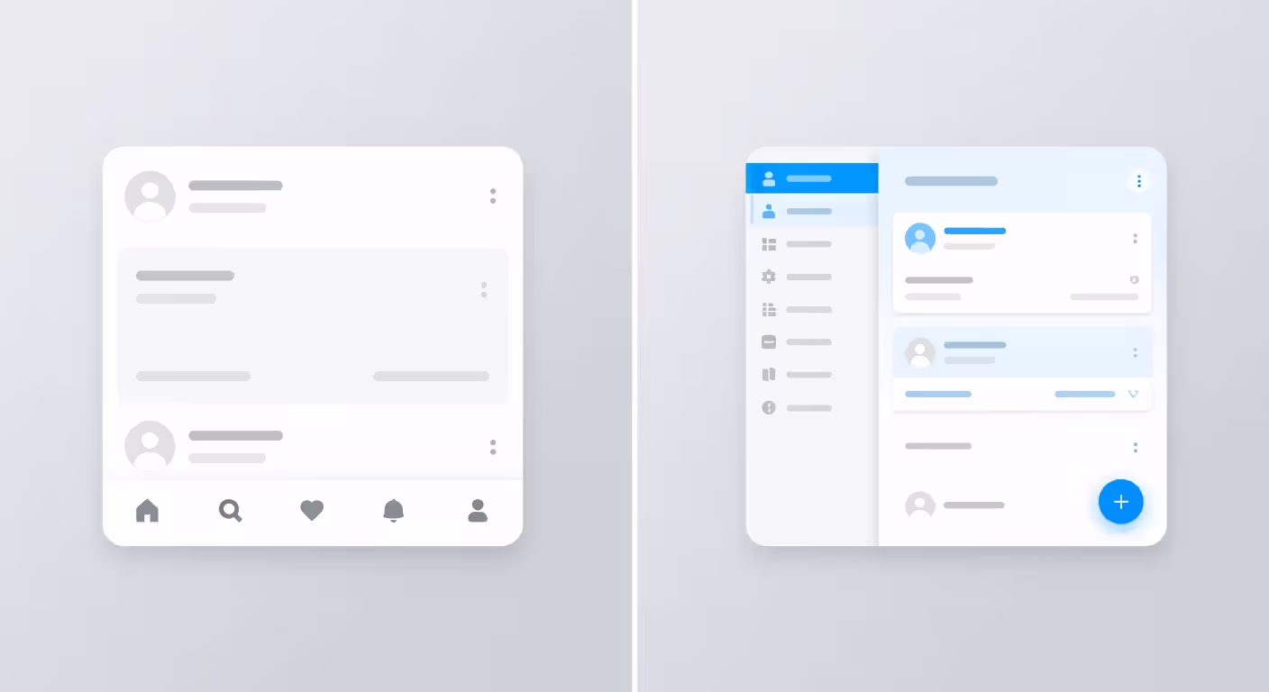 iOS vs Android design pattern comparison