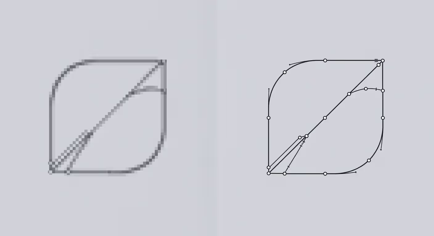Comparison of raster vs vector image scaling quality