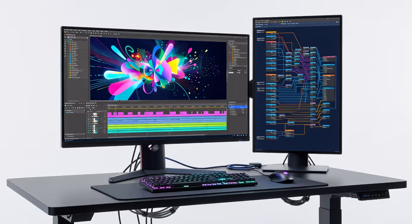 Animation software workspace for explainer video production