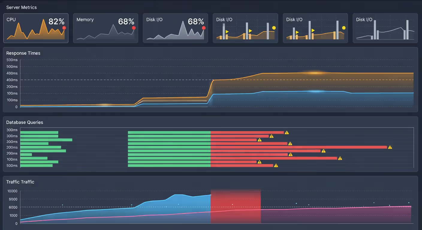 SaaS platform performance monitoring and scaling metrics